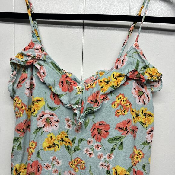 Everly Womens Mini Dress Medium Floral Fairy Cottagecore Romantic Coquette Beach - Picture 3 of 10